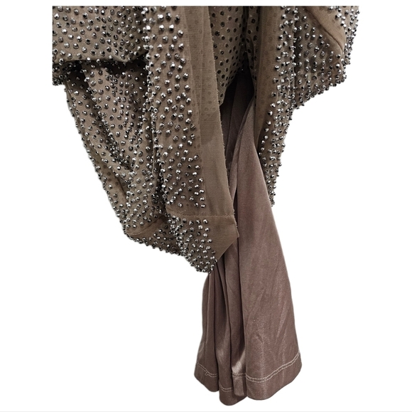 Y2K Cache beaded mesh sleeveless party cocktail evening lined mini dress 6 - Picture 14 of 16